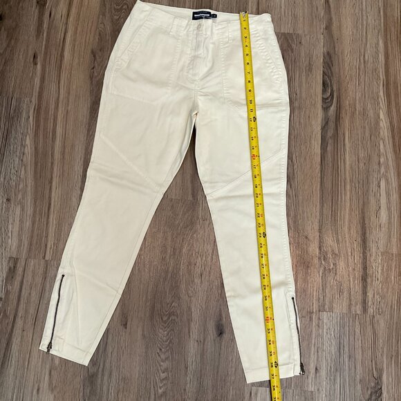 Ply The Waters Guideboat Co Pants Yellow Ankle Zip Zippers Casual Size 28 Preppy - Picture 6 of 7